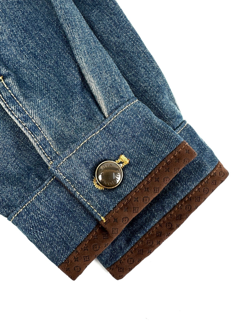 2026 New Model LY Leather Detail Denim Jacket (BB872-C25)