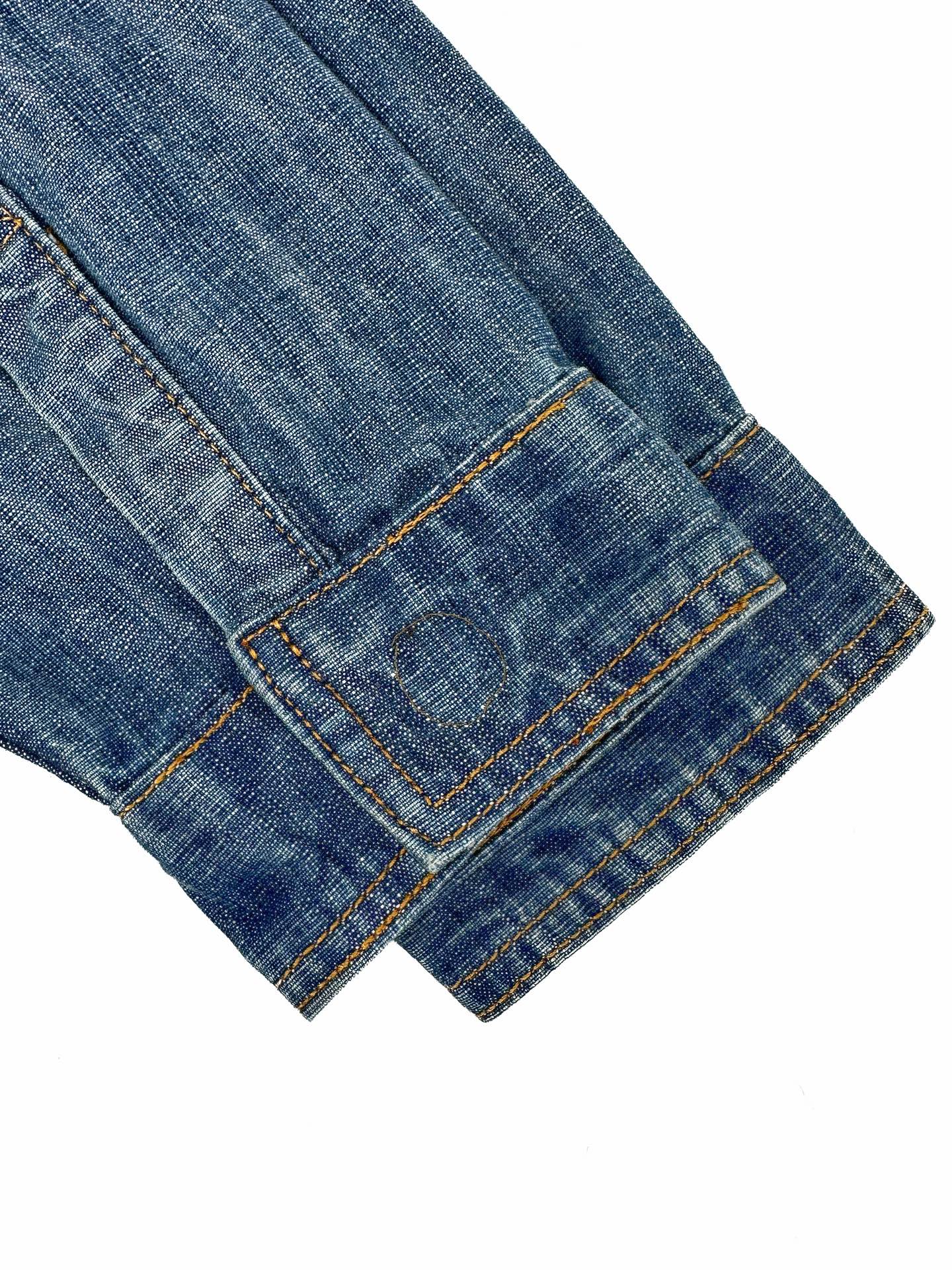 2026 Women's FF Leather Patch Denim Jacket (EE436)