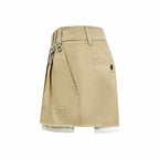 2026 Women's MM Logo Metallic Short Skirt (FF796)