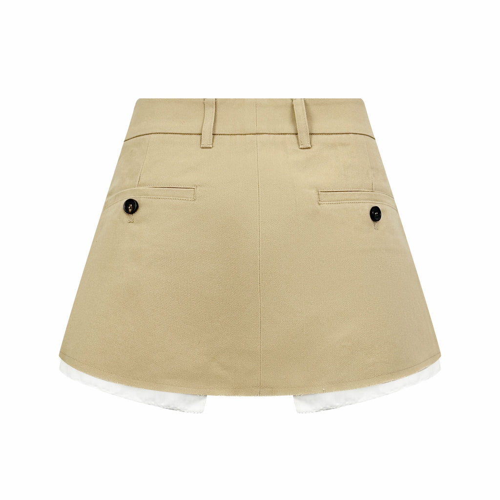 2026 Women's MM Logo Metallic Short Skirt (FF796)