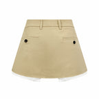 2026 Women's MM Logo Metallic Short Skirt (FF796)