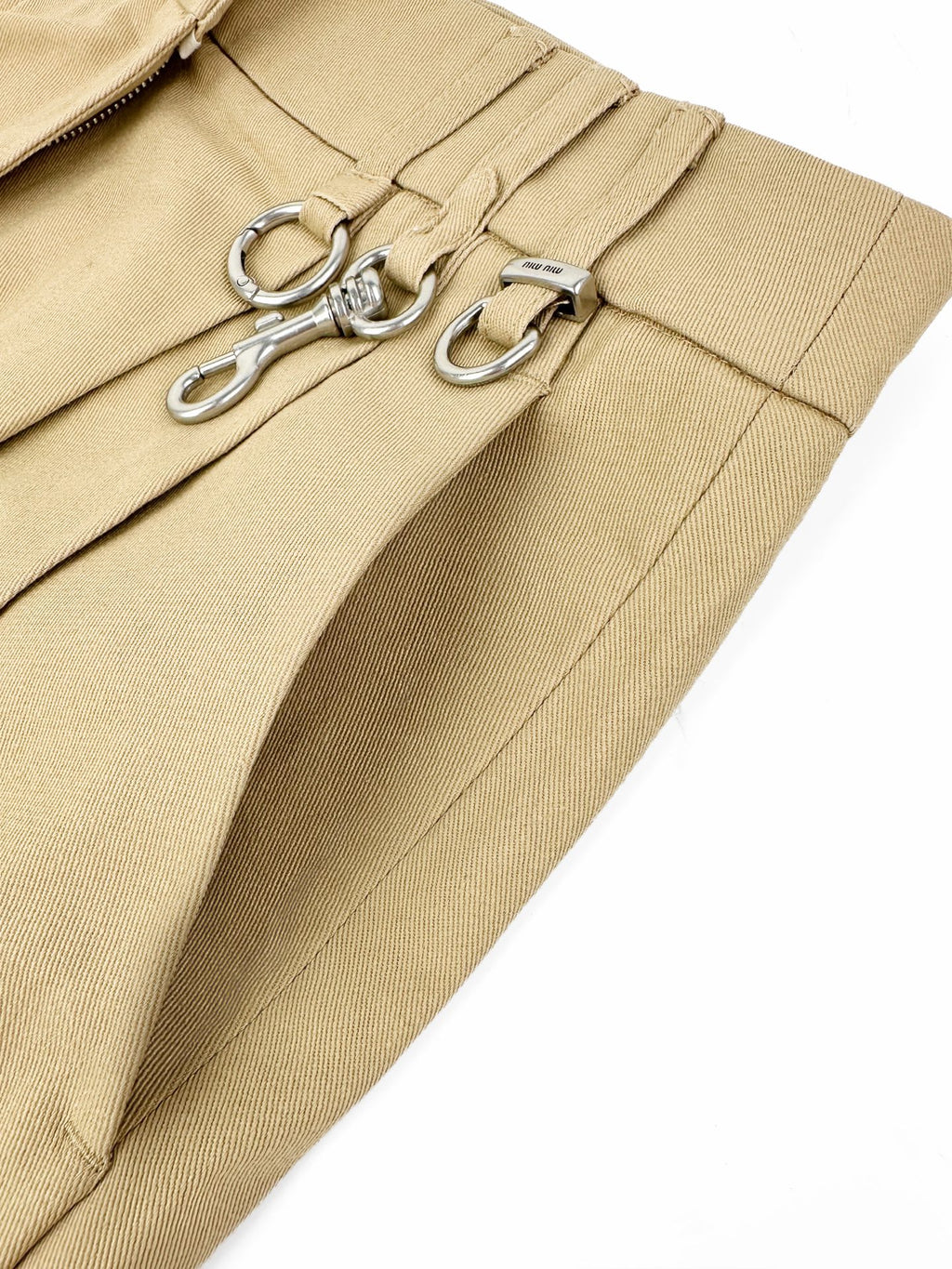 2026 Women's MM Logo Metallic Short Skirt (FF796)