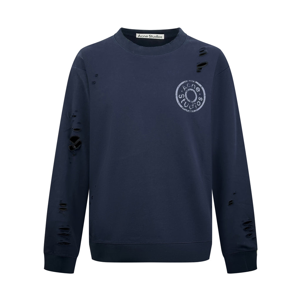 2026 New Model Acn Hole-Embossed Vintage Logo Sweatshirt (AA695-A90)