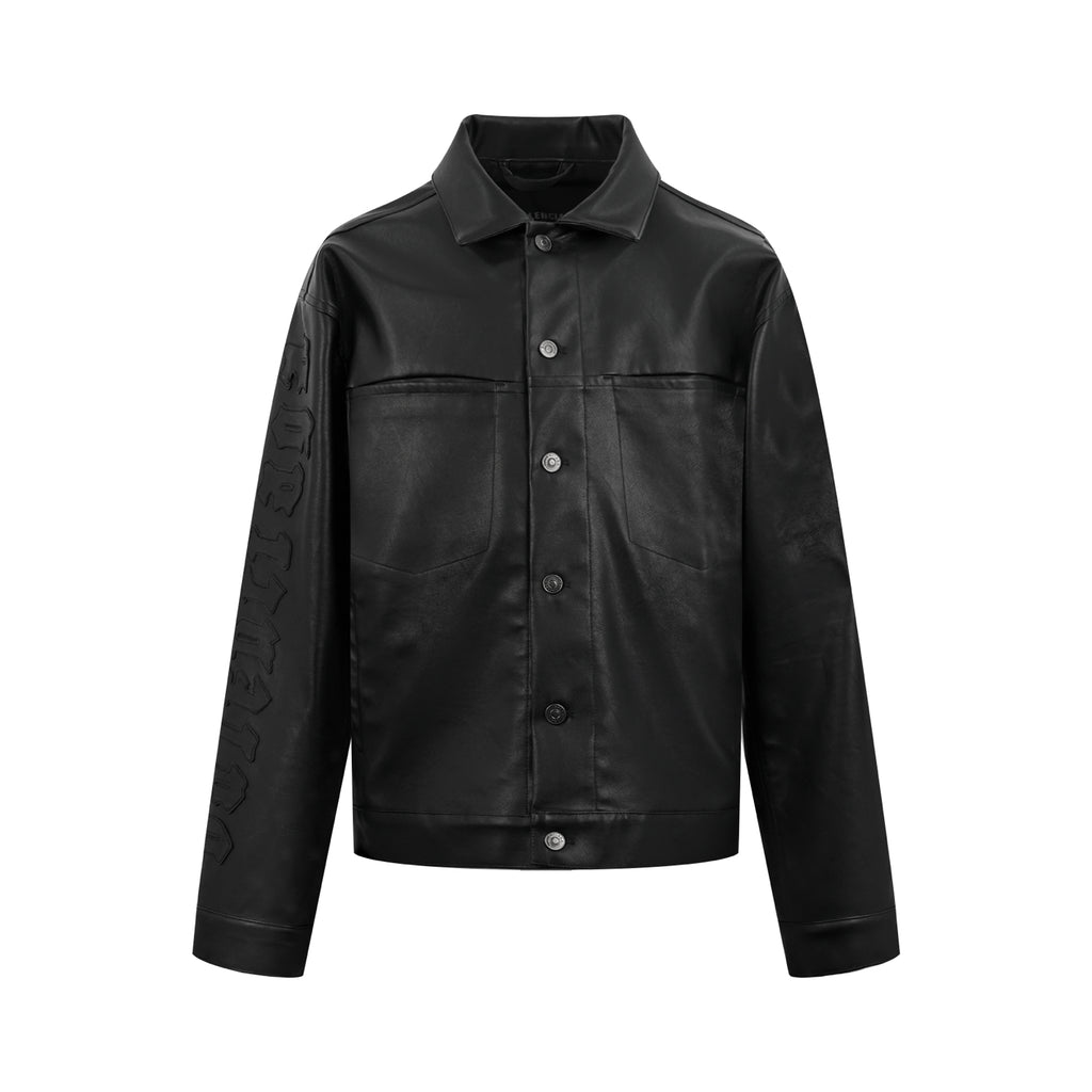 2026 New Model Balen Embroidered Leather Jacket (AA660-C40)