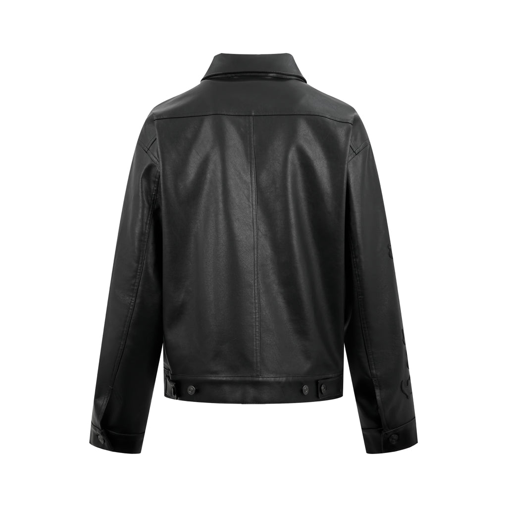 2026 New Model Balen Embroidered Leather Jacket (AA660-C40)