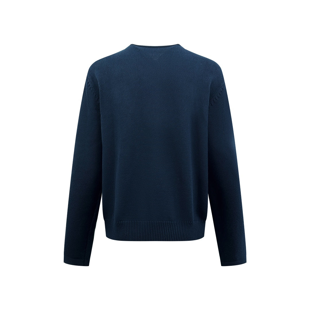 2026 New Style CD Embroidered Knitted Long-Sleeved Shirt (25307-B30)