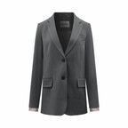 2026 Women's MM Logo Single-Piece Wool Suit (EE430)