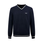 2026 New Model LY Embroidered Twisted Knit V-Neck Sweater (AA675-B25)