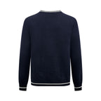 2026 New Model LY Embroidered Twisted Knit V-Neck Sweater (AA675-B25)