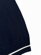 2026 New Model LY Embroidered Twisted Knit V-Neck Sweater (AA675-B25)