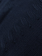 2026 New Model LY Embroidered Twisted Knit V-Neck Sweater (AA675-B25)