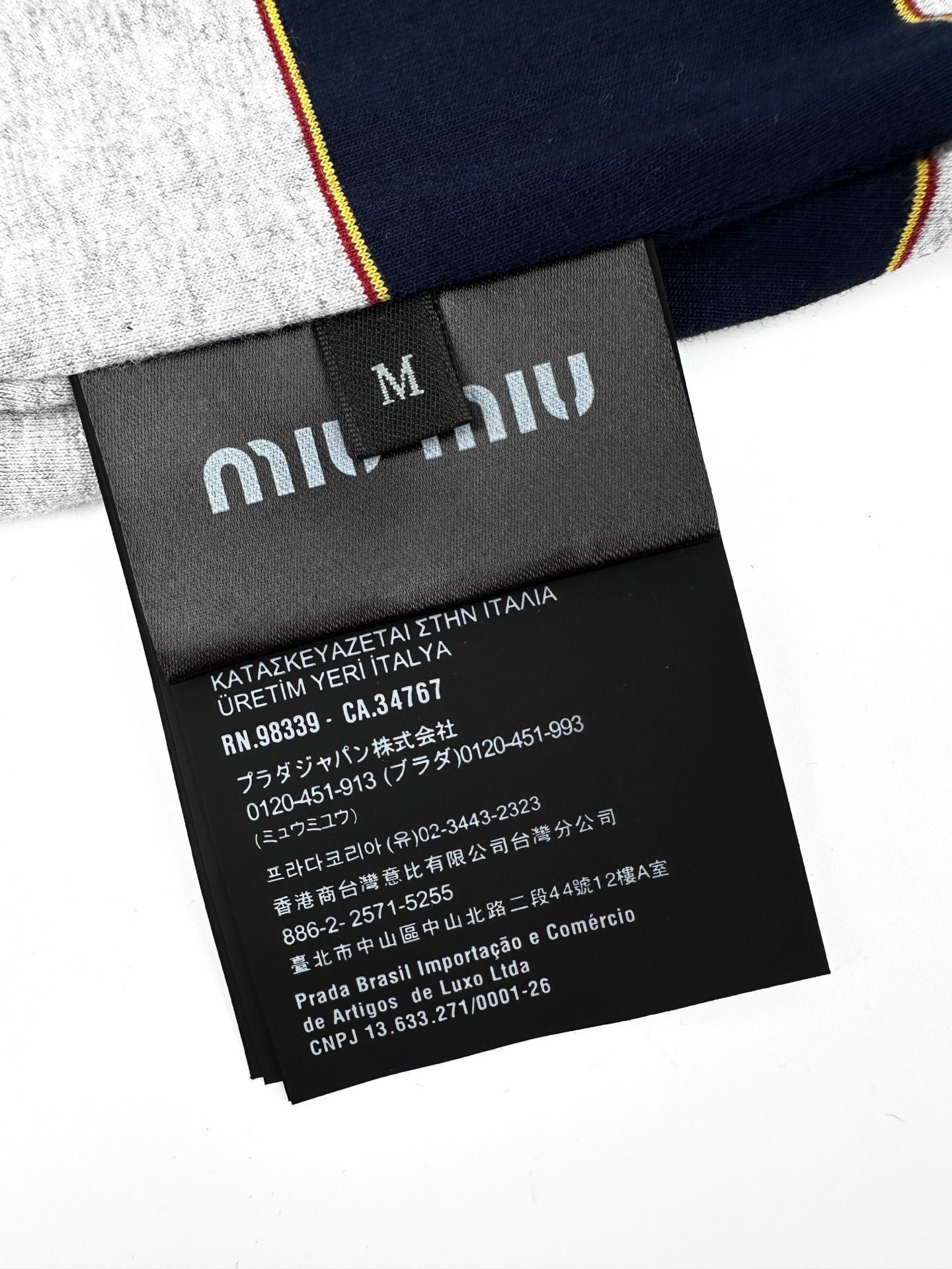 2026 New Model MM Logo Striped Hooded Coat (AA672-B75)
