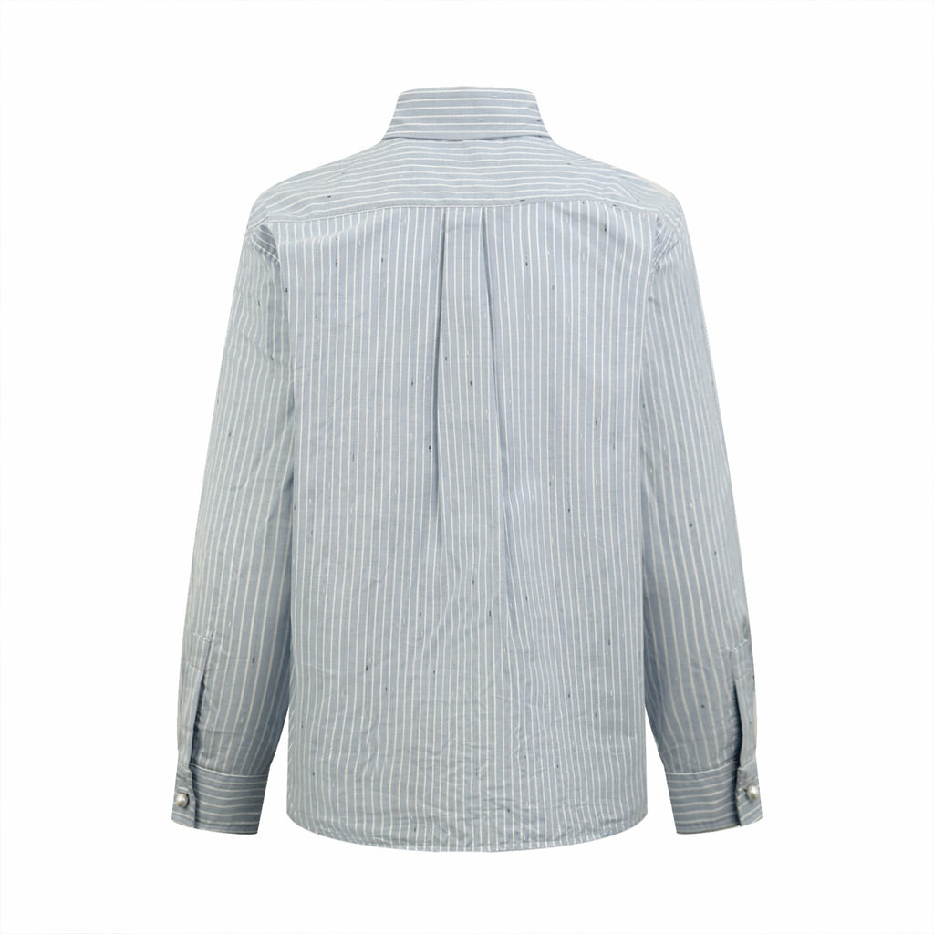 2026 Women's CC Double C Embroidered Striped Shirt (FF804)