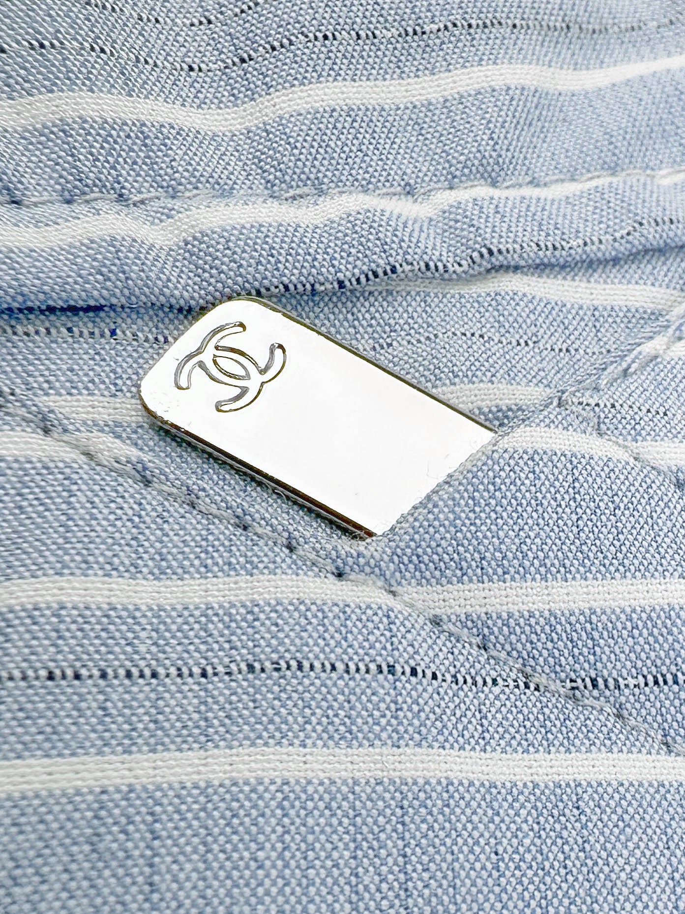 2026 Women's CC Double C Embroidered Striped Shirt (FF804)