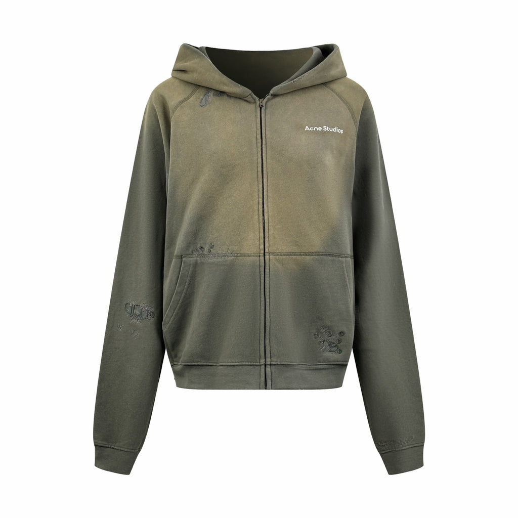 2026 Women's Acn Printed Weathered Logo Hooded Coat (FF782)