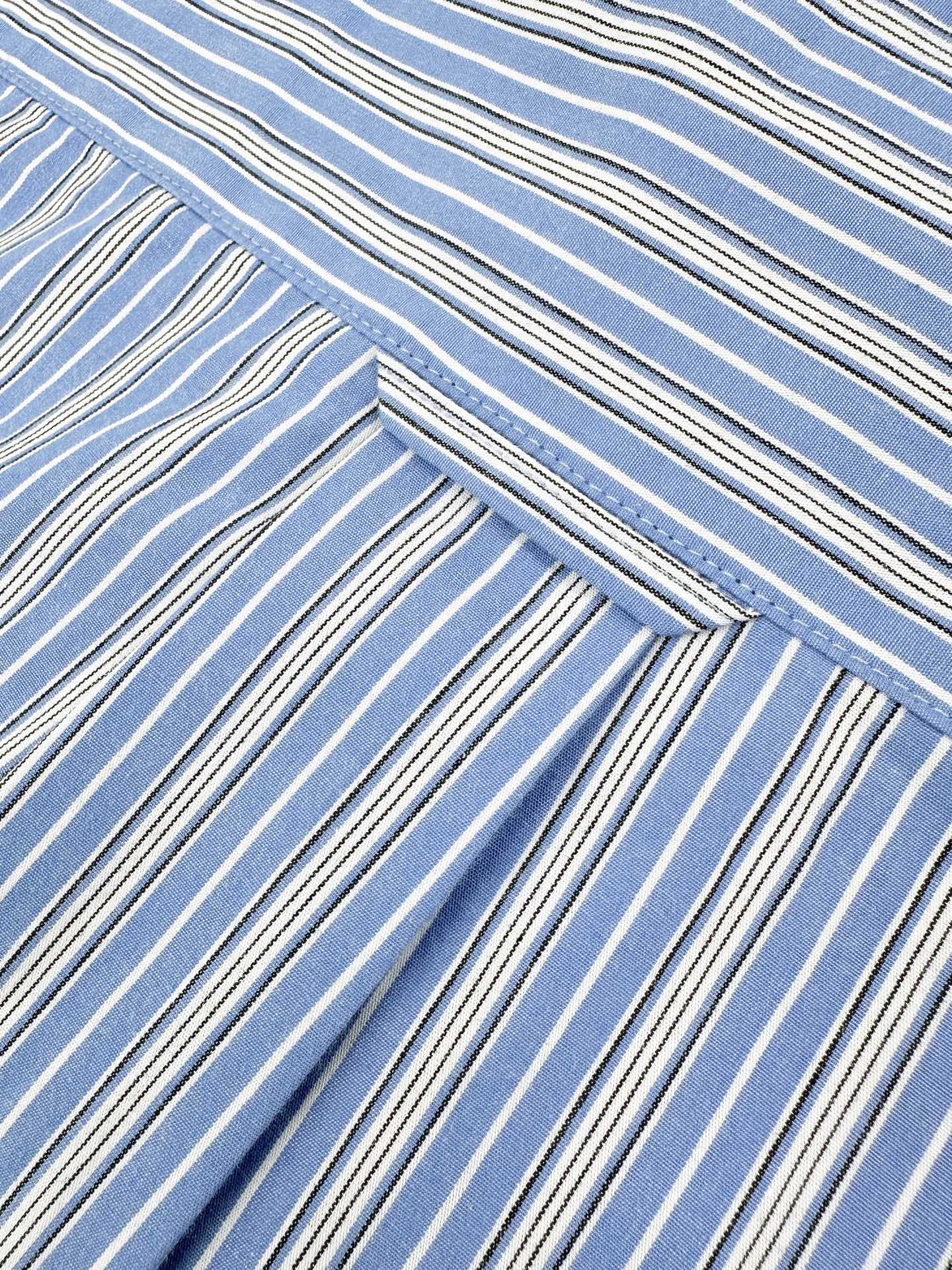 2026 New Edition Saint L Logo Embroidered Striped Shirt (BB4004-B35)