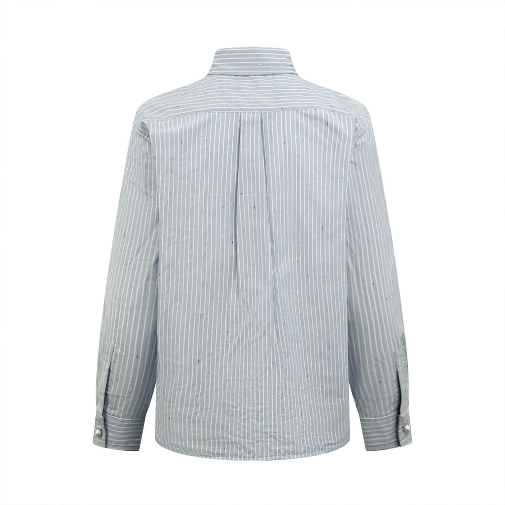 2026 New Model CC Double-C Embroidered Stripes Shirt (CC7008-B55)