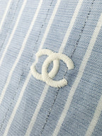 2026 New Model CC Double-C Embroidered Stripes Shirt (CC7008-B55)
