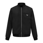 2026 New Model Triangle Brand Two-Sided Wear Leather Plain Weave Jacket (25288-D10)