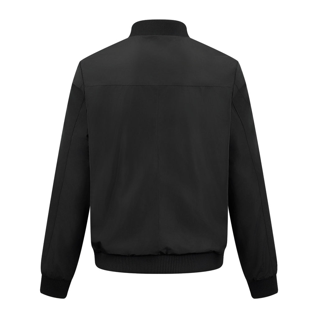 2026 New Model Triangle Brand Two-Sided Wear Leather Plain Weave Jacket (25288-D10)