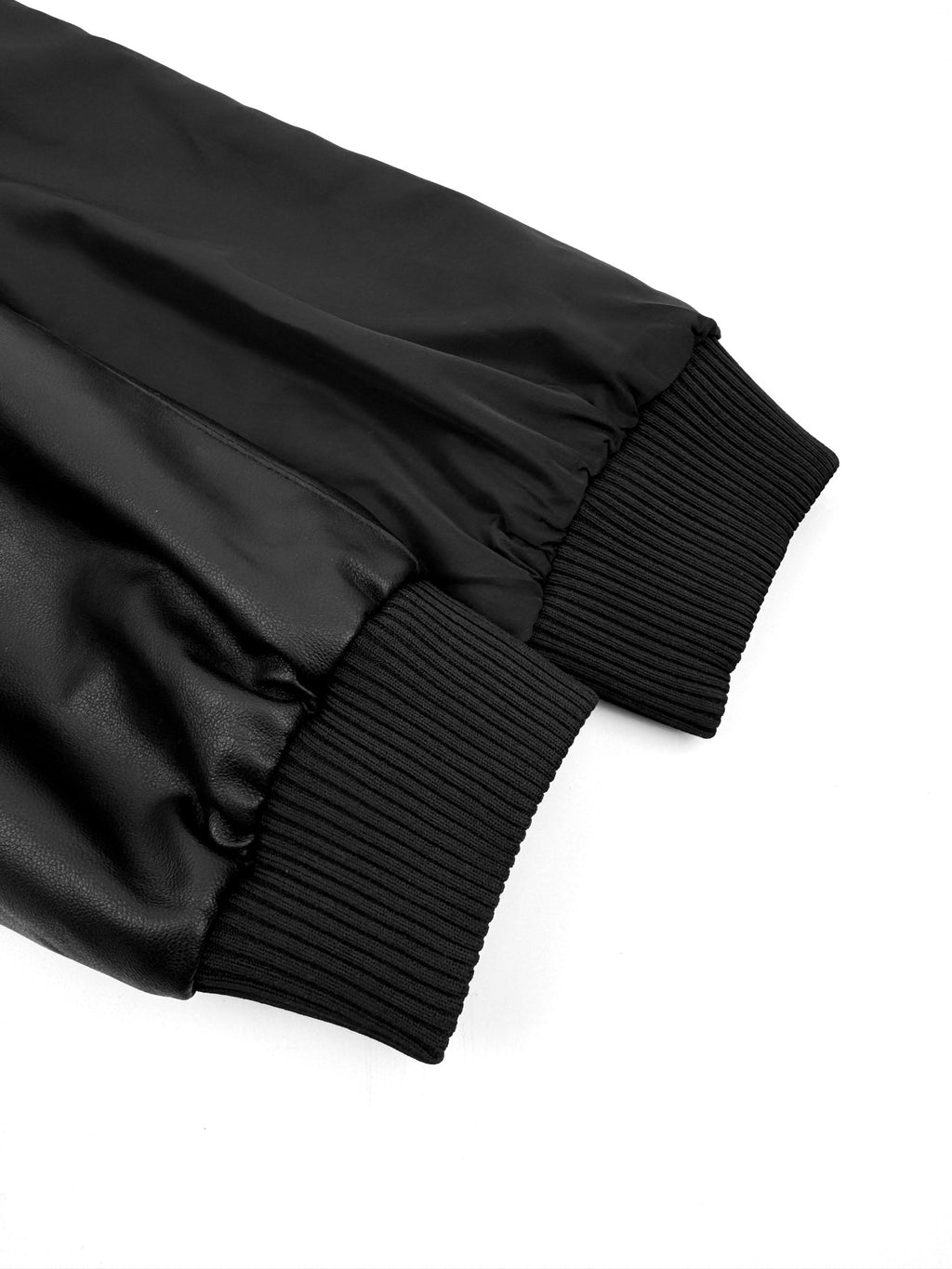 2026 New Model Triangle Brand Two-Sided Wear Leather Plain Weave Jacket (25288-D10)
