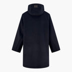 2026 New Style Way Leather Label Hooded Long Coat (25393-D40)