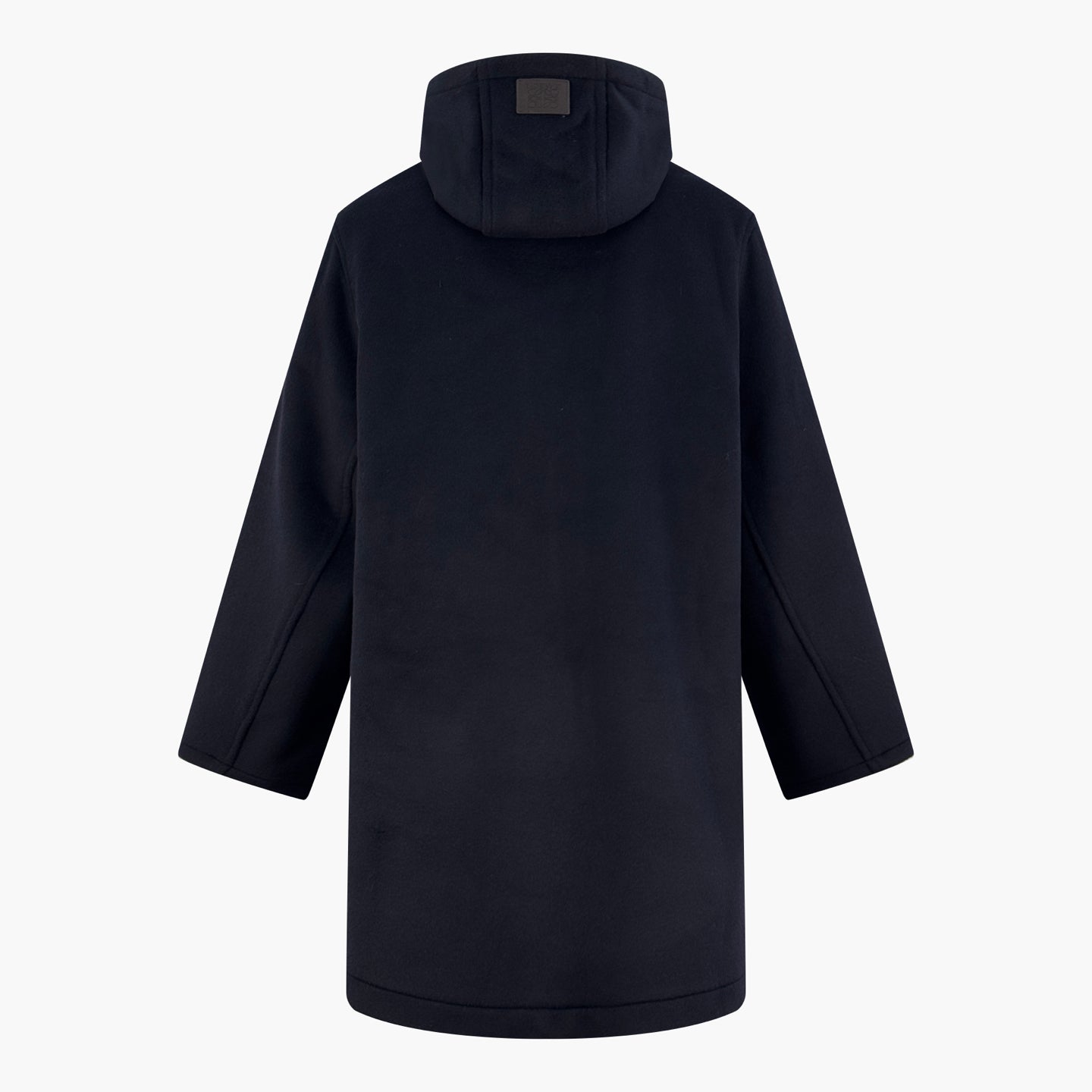 2026 New Style Way Leather Label Hooded Long Coat (25393-D40)
