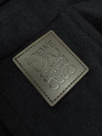 2026 New Style Way Leather Label Hooded Long Coat (25393-D40)