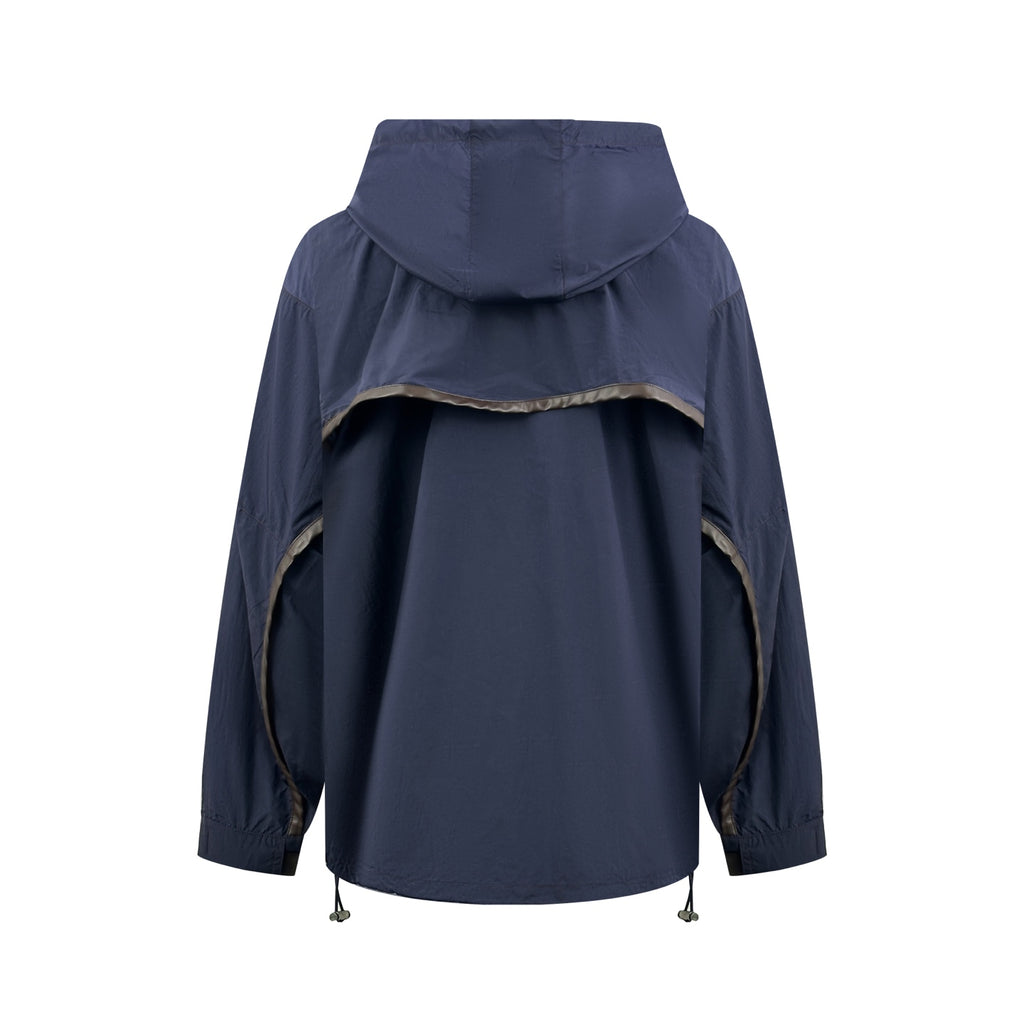 2026 New Style Way Leather Patched Hooded Coat (AA639-C25)