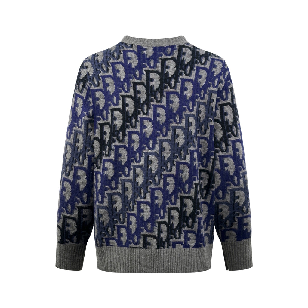 2026 New CD Gradient Full Printed Jacquard Sweater (AA636-B40)
