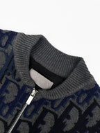 2026 New CD Gradient Full-print Sweater Coat (AA637-C10)