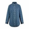 2026 Women's LY Label Full Print Denim Shirt (EE448)