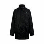 2026 Women's Triangle Brand Triangular Pattern Double-Button Coat (DD184)