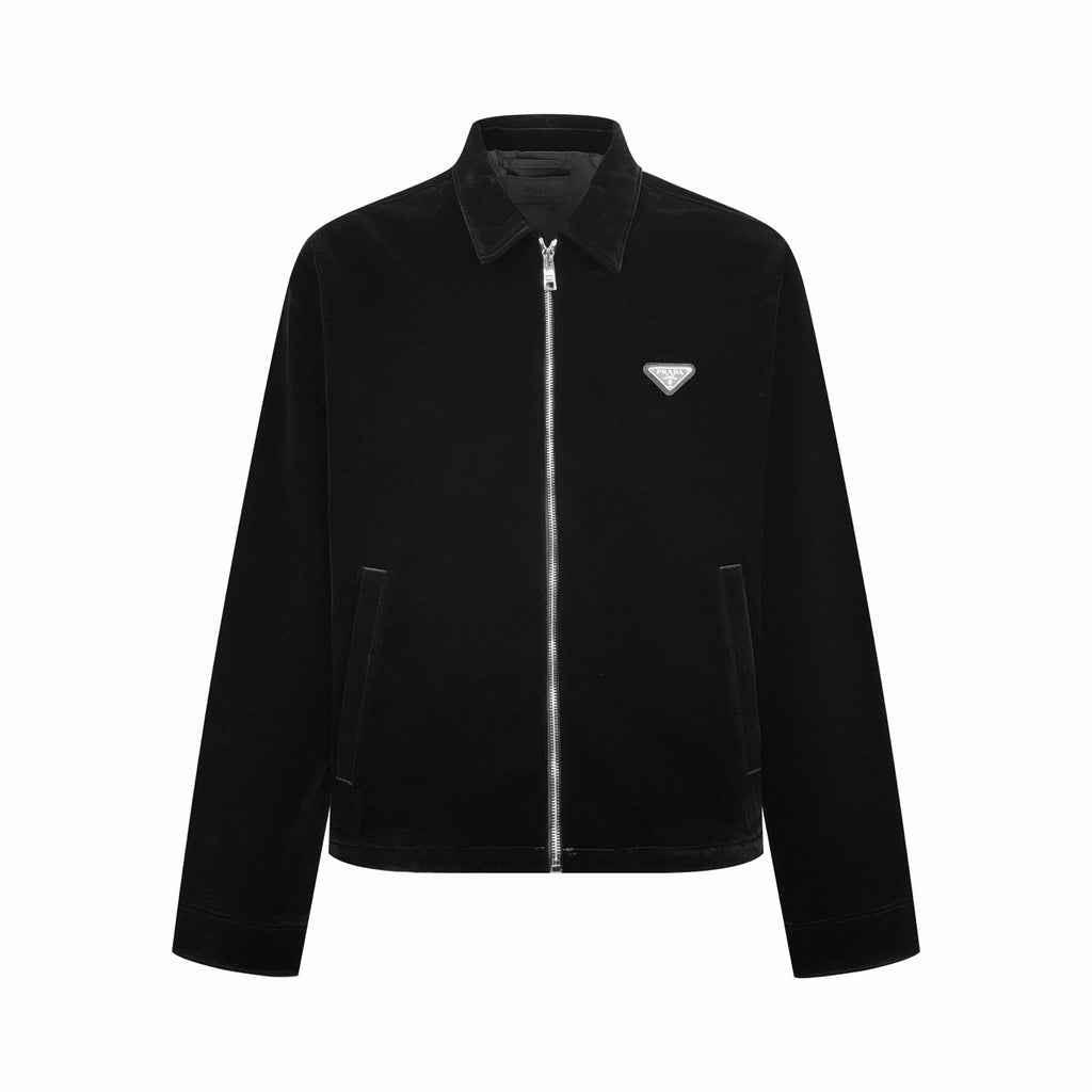 2026 New Model Triangle Brand Velvet Jacket (25382-B75)