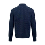 2026 New RL Decorative Knot Zip Knit Sweater (25274-B30)