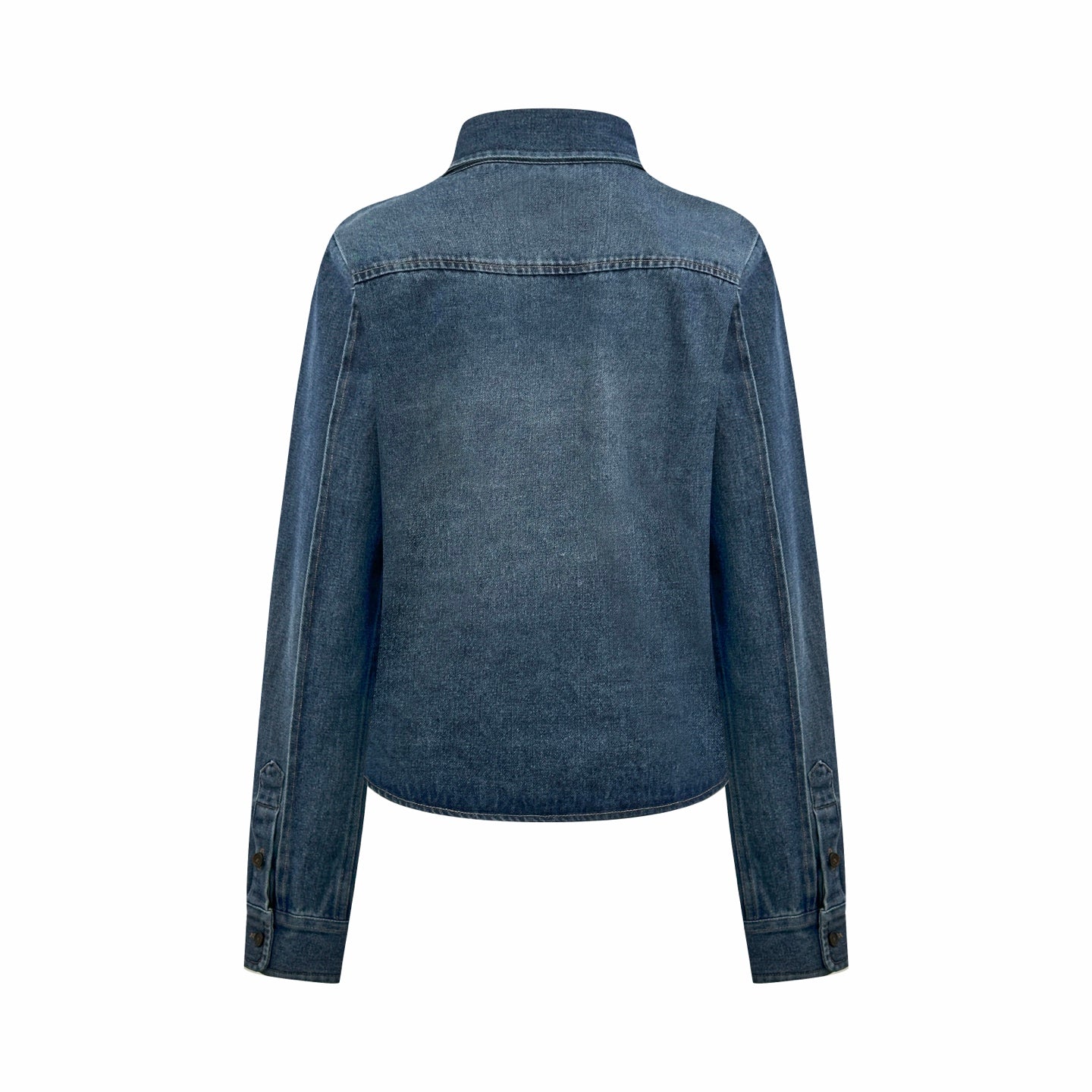 2026 Women's Saint L Embroidered Denim Shirt (EE444)