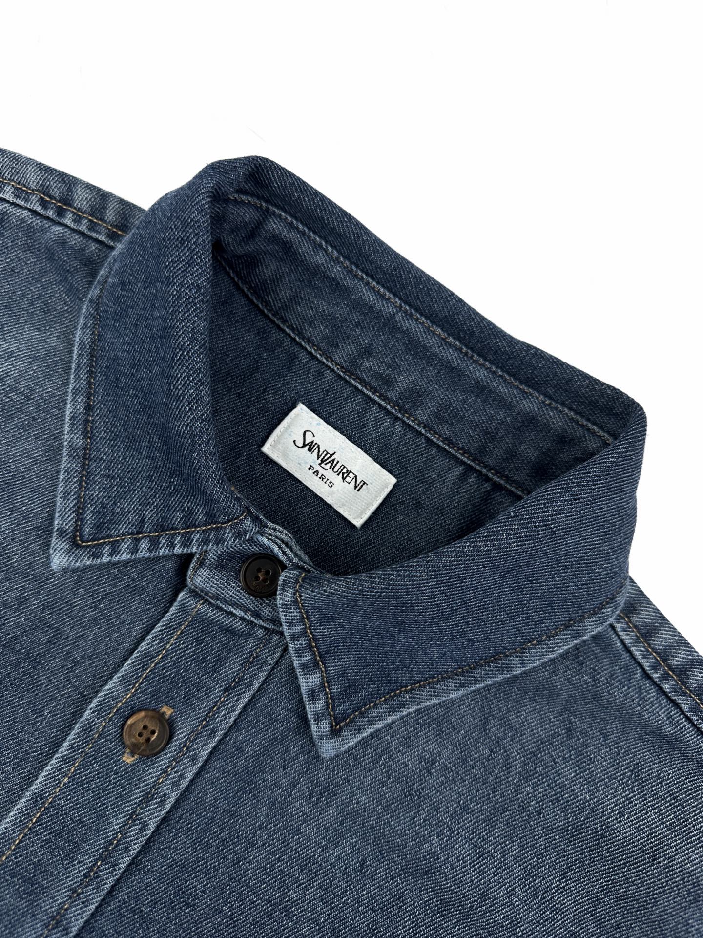 2026 Women's Saint L Embroidered Denim Shirt (EE444)