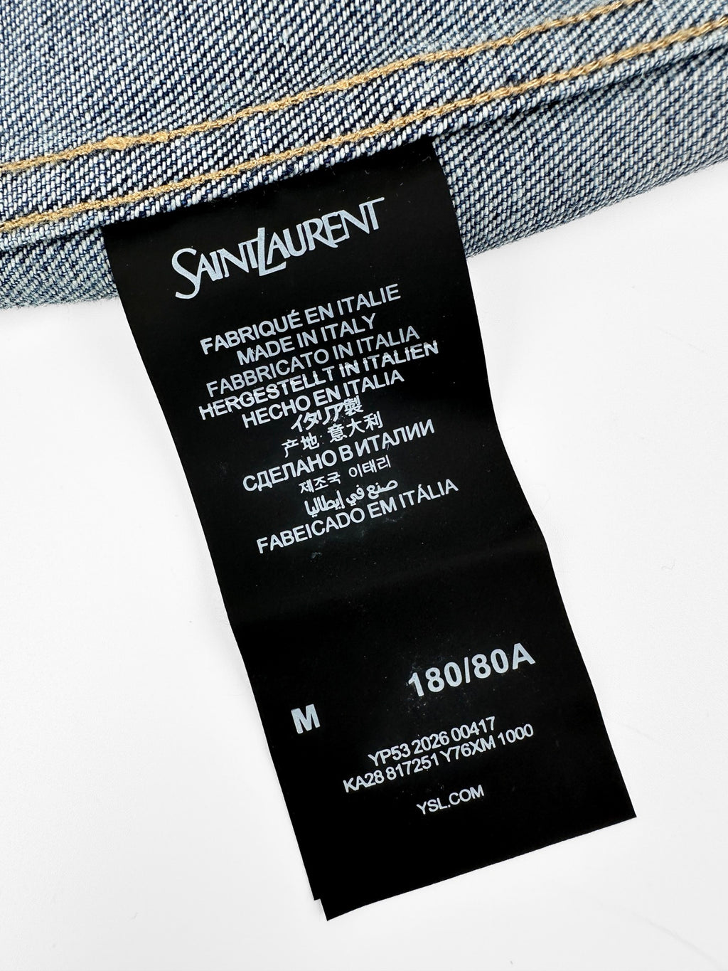 2026 Women's Saint L Embroidered Denim Shirt (EE444)