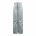 2026 Women's CD Full-Print Lettered Denim Pants (DD174)