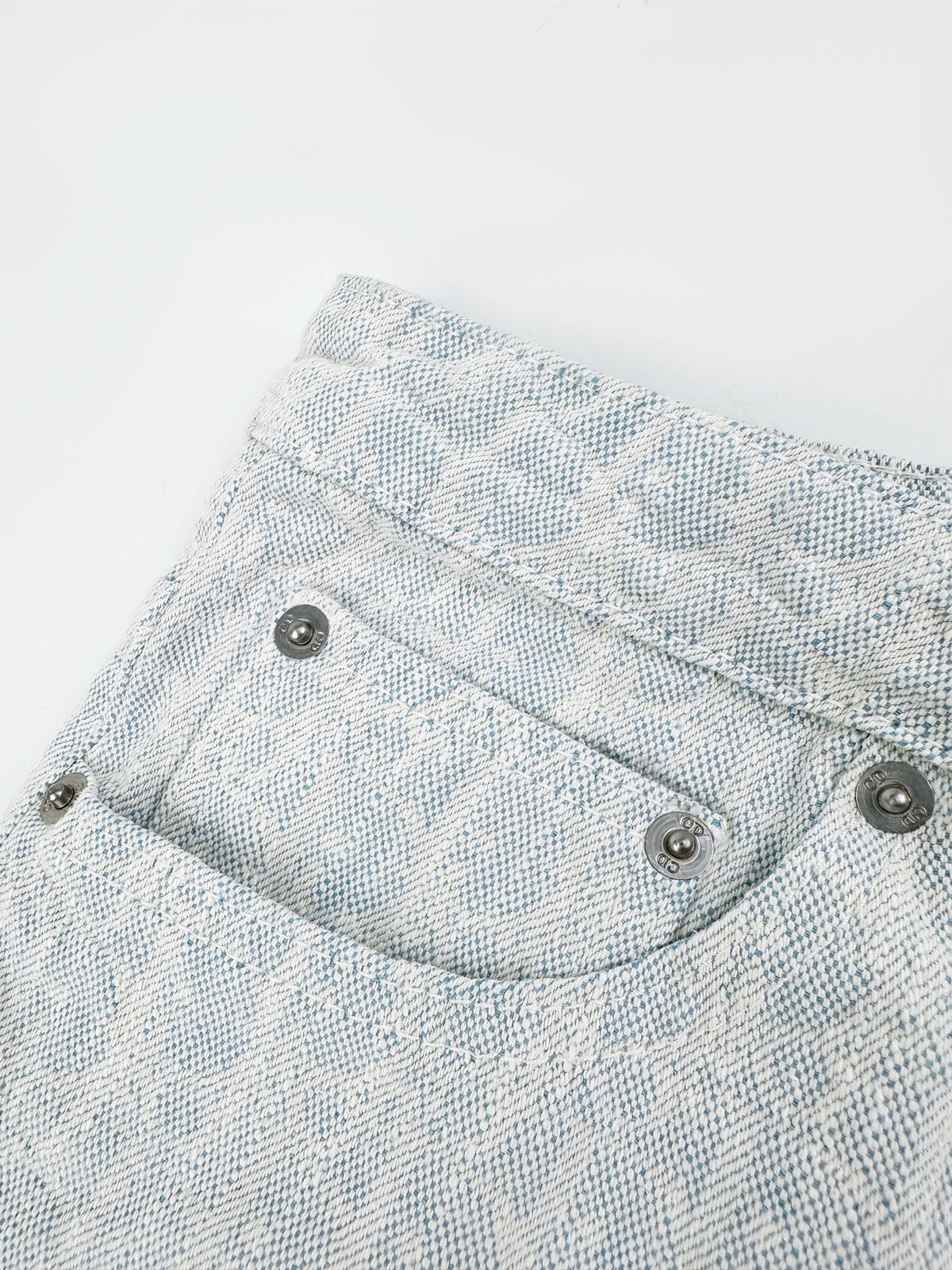 2026 Women's CD Full-Print Lettered Denim Pants (DD174)