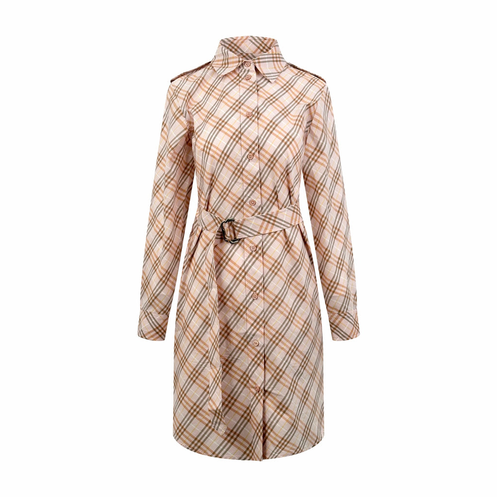 2026 Women's BBR Check Blouse-style Dress (DD165)