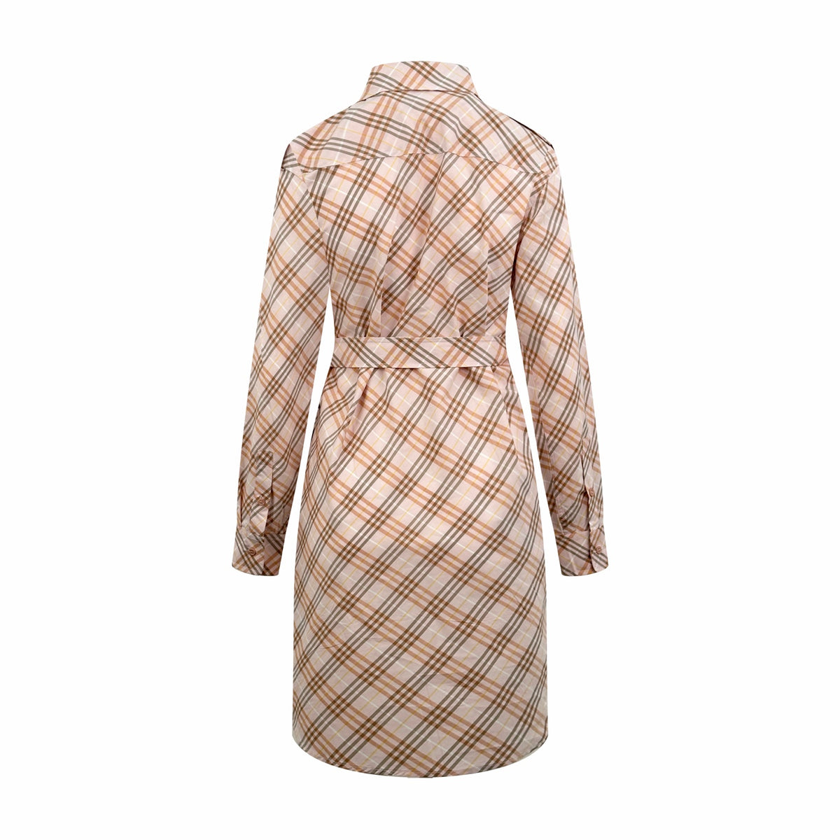 2026 Women's BBR Check Blouse-style Dress (DD165)