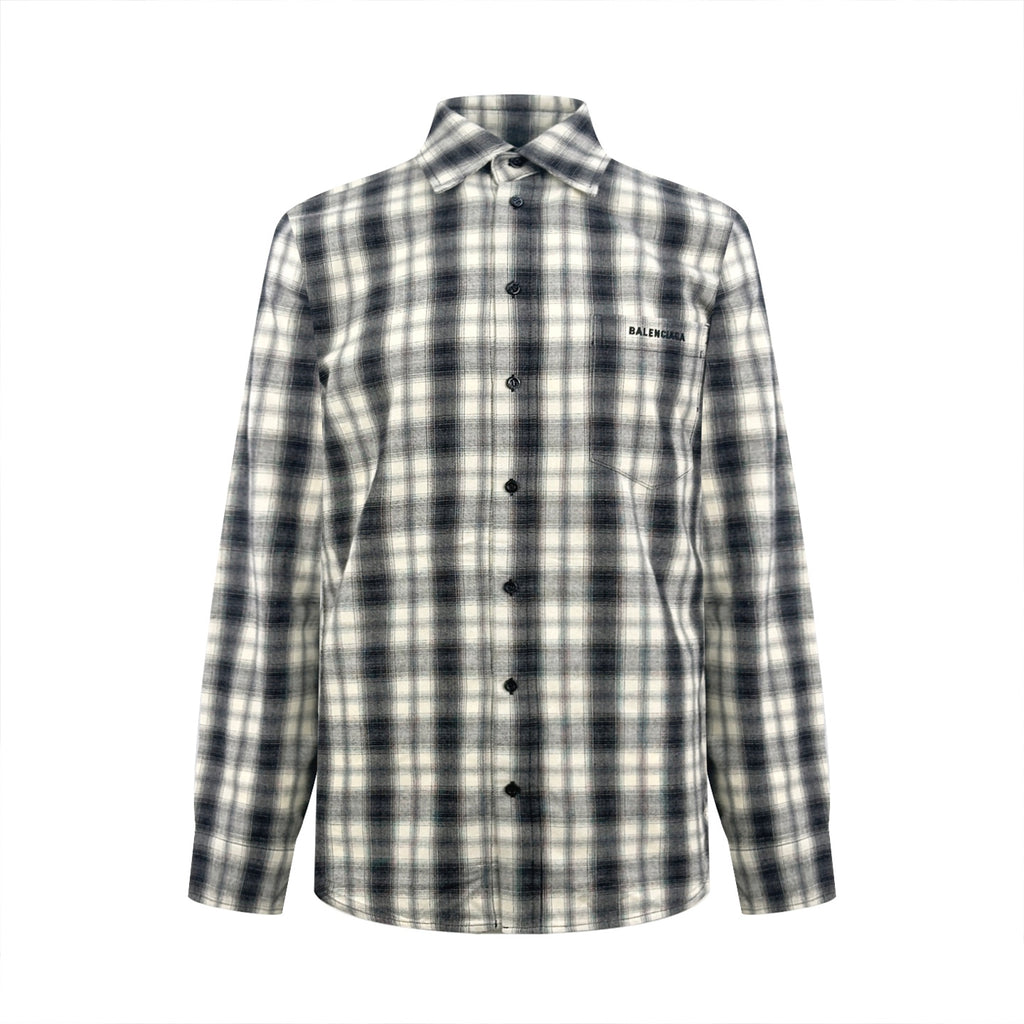 2026 new model Balen logo check shirt (AA685-B30)
