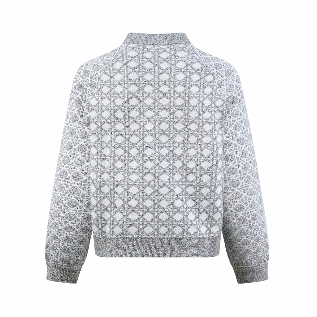 2026 Women's CD Plaid Sweater Coat (DD191)