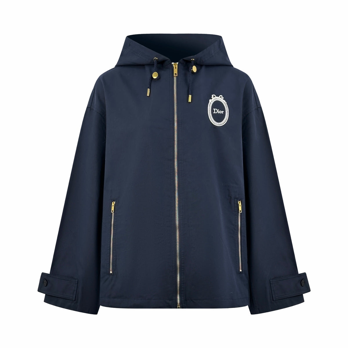 2026 Women's CD Embroidered Hooded Jacket (DD173)