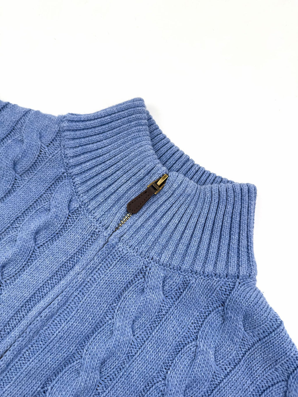2026 New RL Decorative Knot Zip Knit Sweater (CC919-B30)
