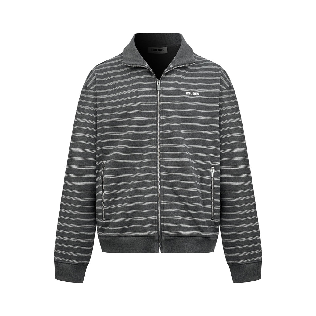 2026 New MM Logo Striped Zip-Up Jacket (CC7019-C15)
