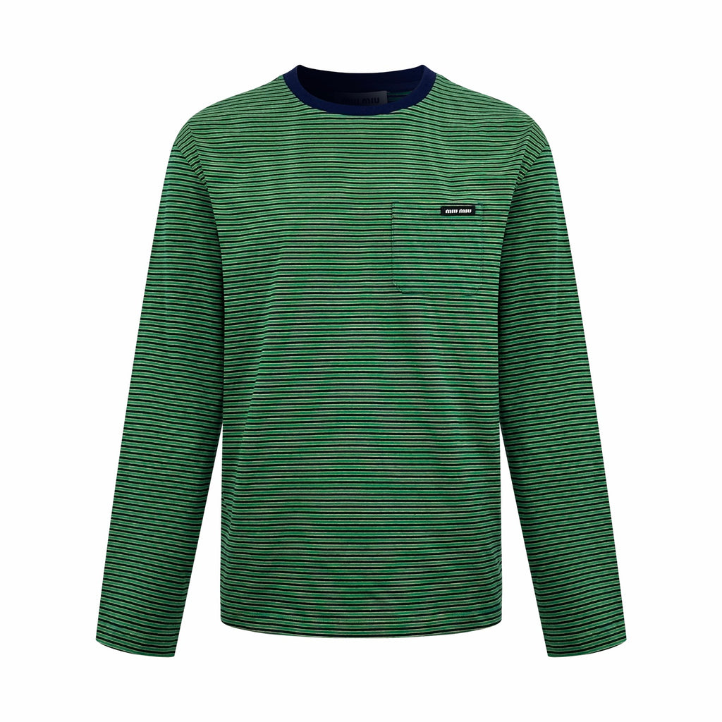 2026 Women's MM Logo Striped Long-Sleeved (FF816)