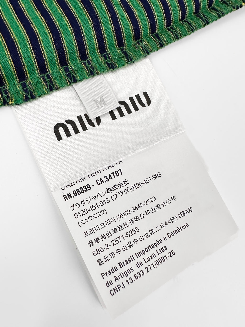 2026 New Model MM Logo Striped Long-Sleeved Shirt (CC7016-A70)