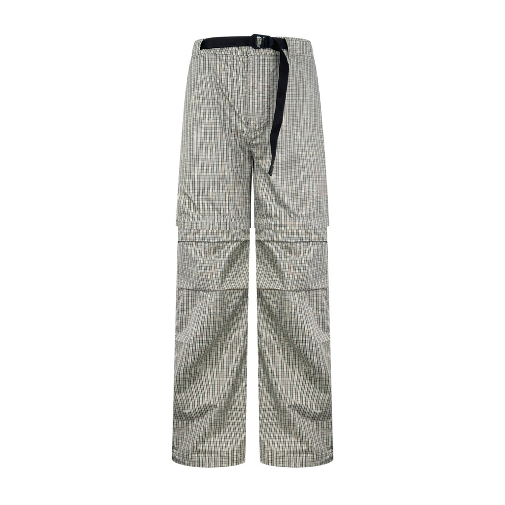 2026 new model LY logo check-pattern lined zipper pants (AA659-B85)